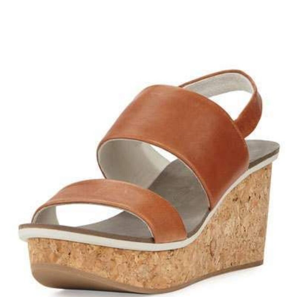 Coclico Mandrake wedge sandal, tan, size EU 39